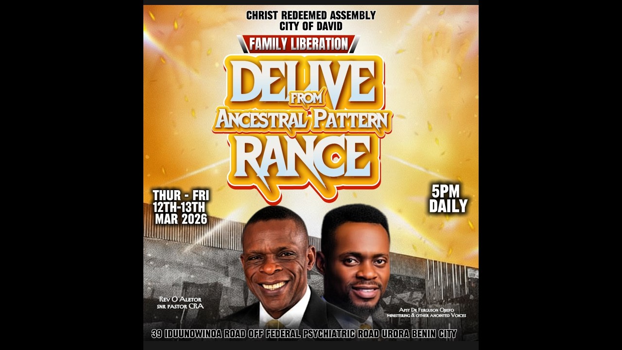 DELIVERANCE FROM ANCESTRAL PATTERN DAY 1|| MARCH 12TH  2026  with Dr Ferguson Ojiefo Live Stream
