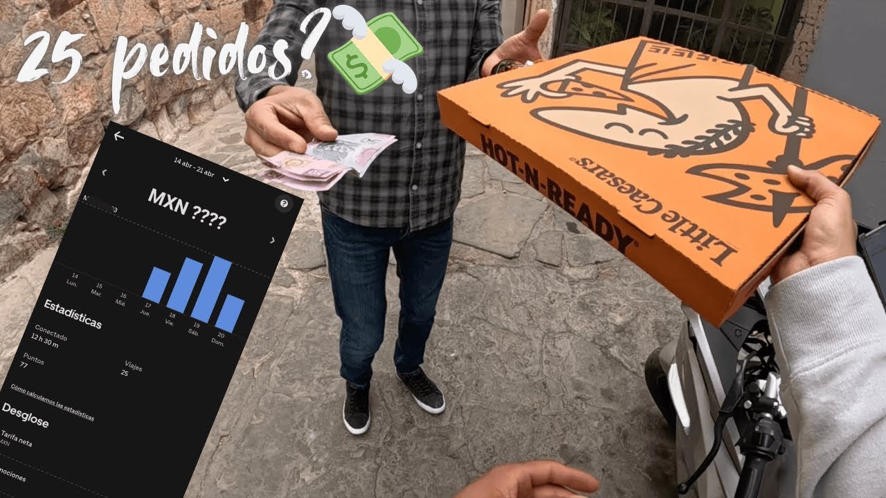 Esto gané con 25 pedidos en Uber Eats | Mi experiencia real🍕💸