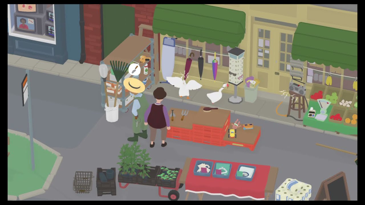 Untitled Goose Game speedrun 2p 100% 31:52 /w chillzey_