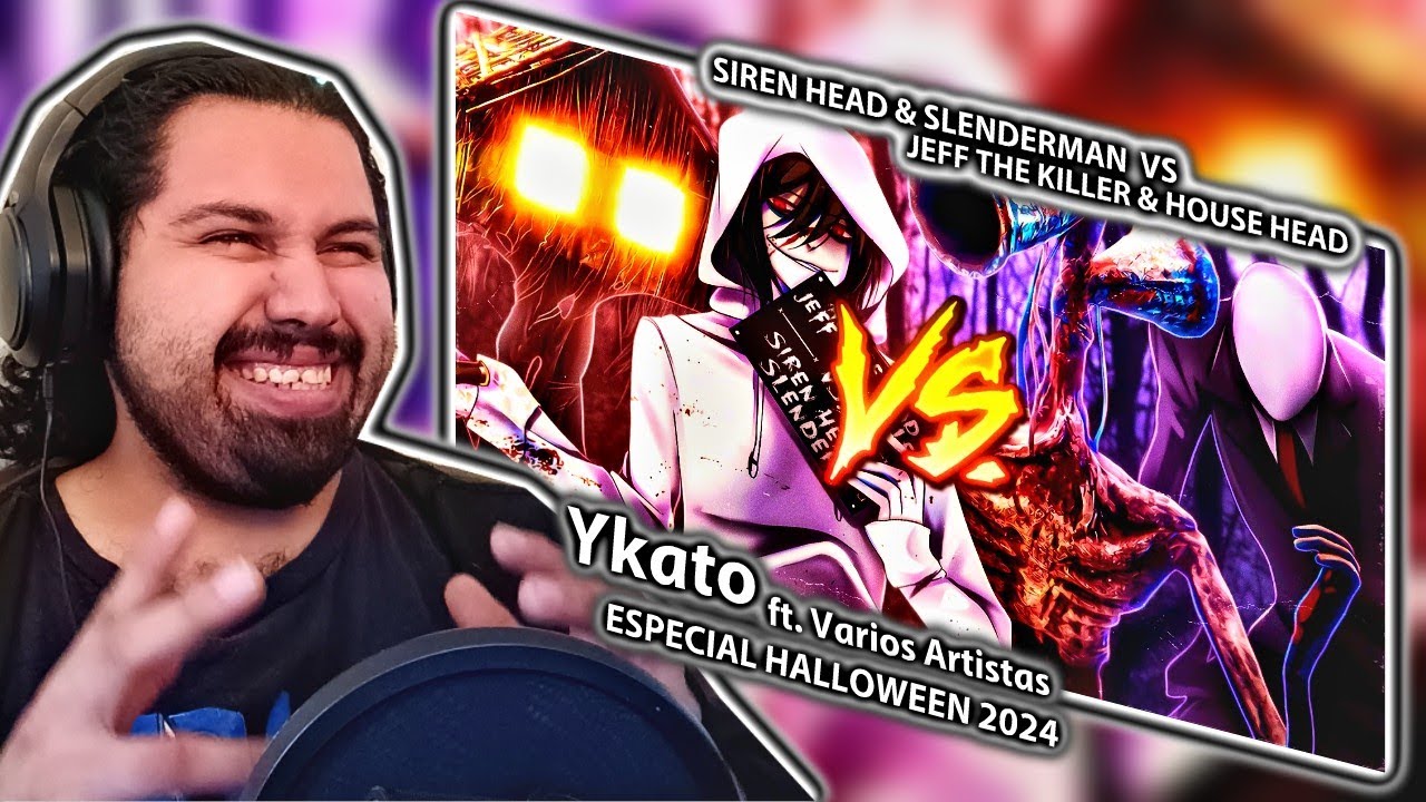 SIREN HEAD & SLENDERMAN VS. JEFF THE KILLER & HOUSE HEAD RAP | (Especial Halloween 2024) | Reaccion