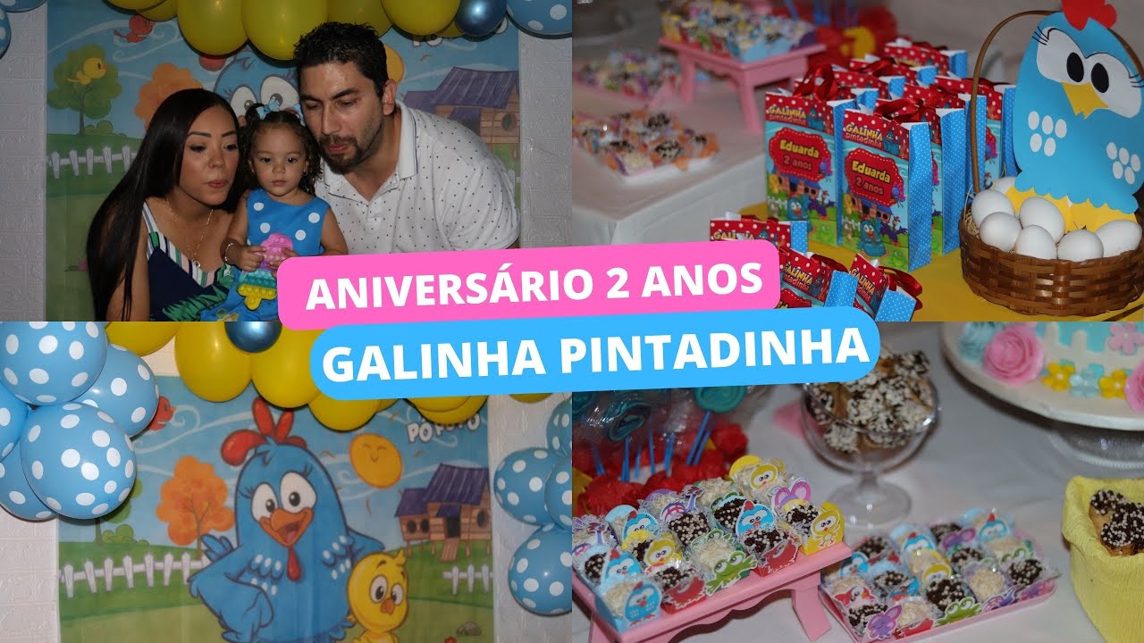 [FESTA GALINHA PINTADINHA] PERSONALIZADOS, DOCES GOURMET E ESCOLHA DO BOLO