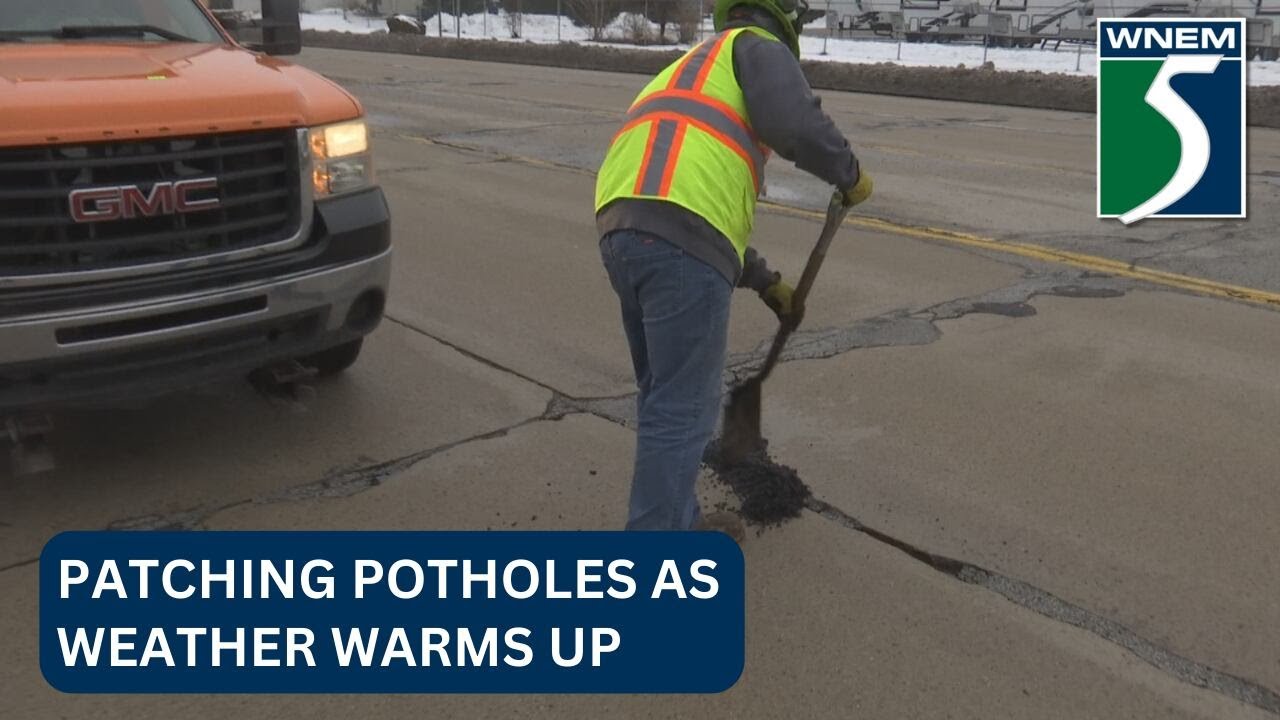 Road commission patching potholes as weather warms up