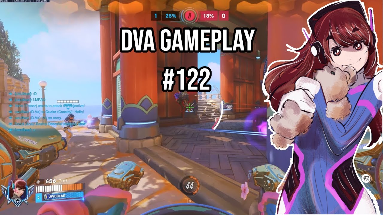 my teammate is pretty good at playing sax o: | Overwatch 2 Dva Gameplay | Competitive 5v5