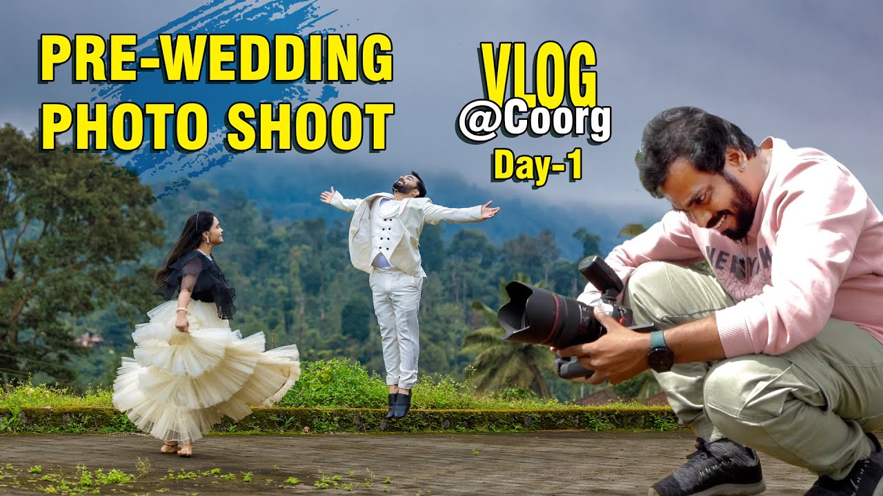Pre-Wedding Photoshoot Vlog Day-1 at Coorg || Telugu Tutorials || Prasad Pictorials||@LEAFTheStudio