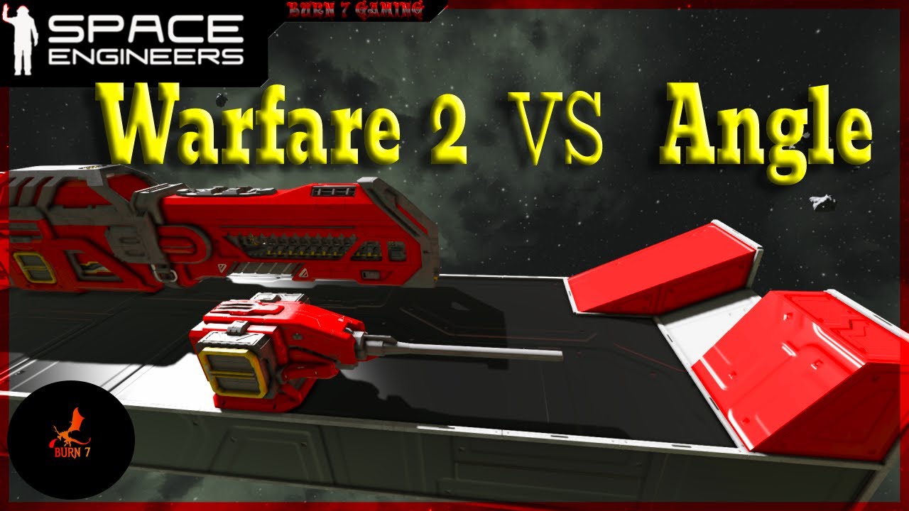 Warfare 2 shooting angle weapons testing - Space Engineers