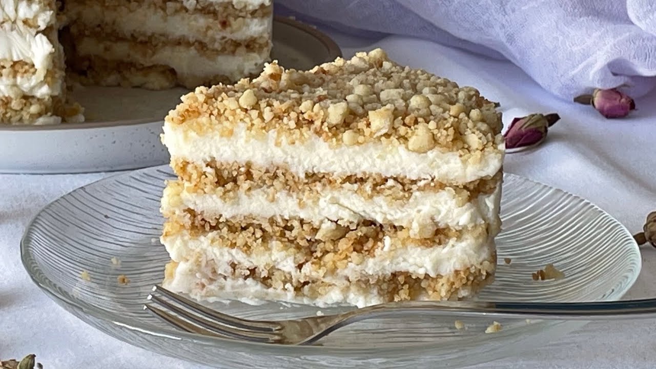 Sour Cream Cake Recipe | Quick & Easy | No Bake