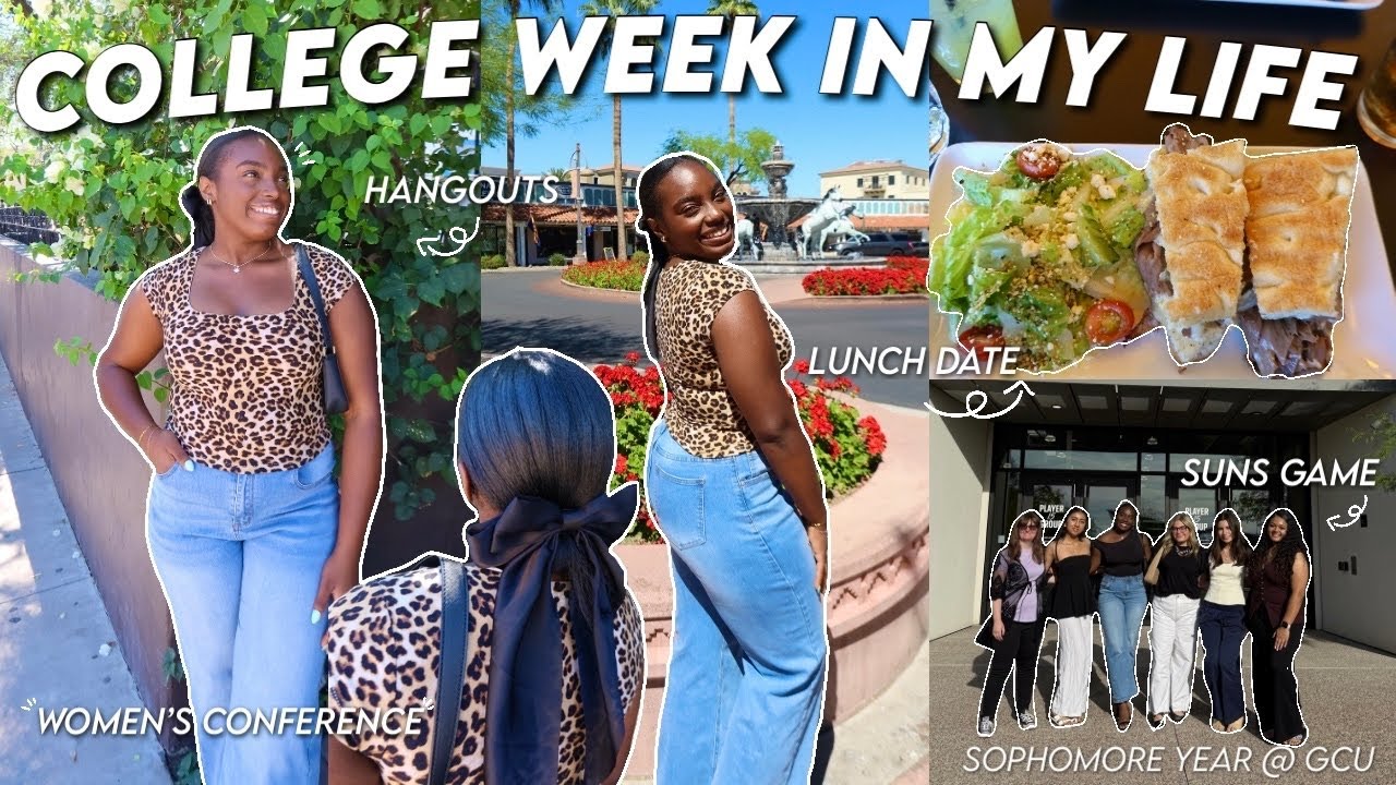 Неделя из моей студенческой жизни в GCU | Второй курс 🌤️ продуктивно и реалистично (матч Suns + ж...