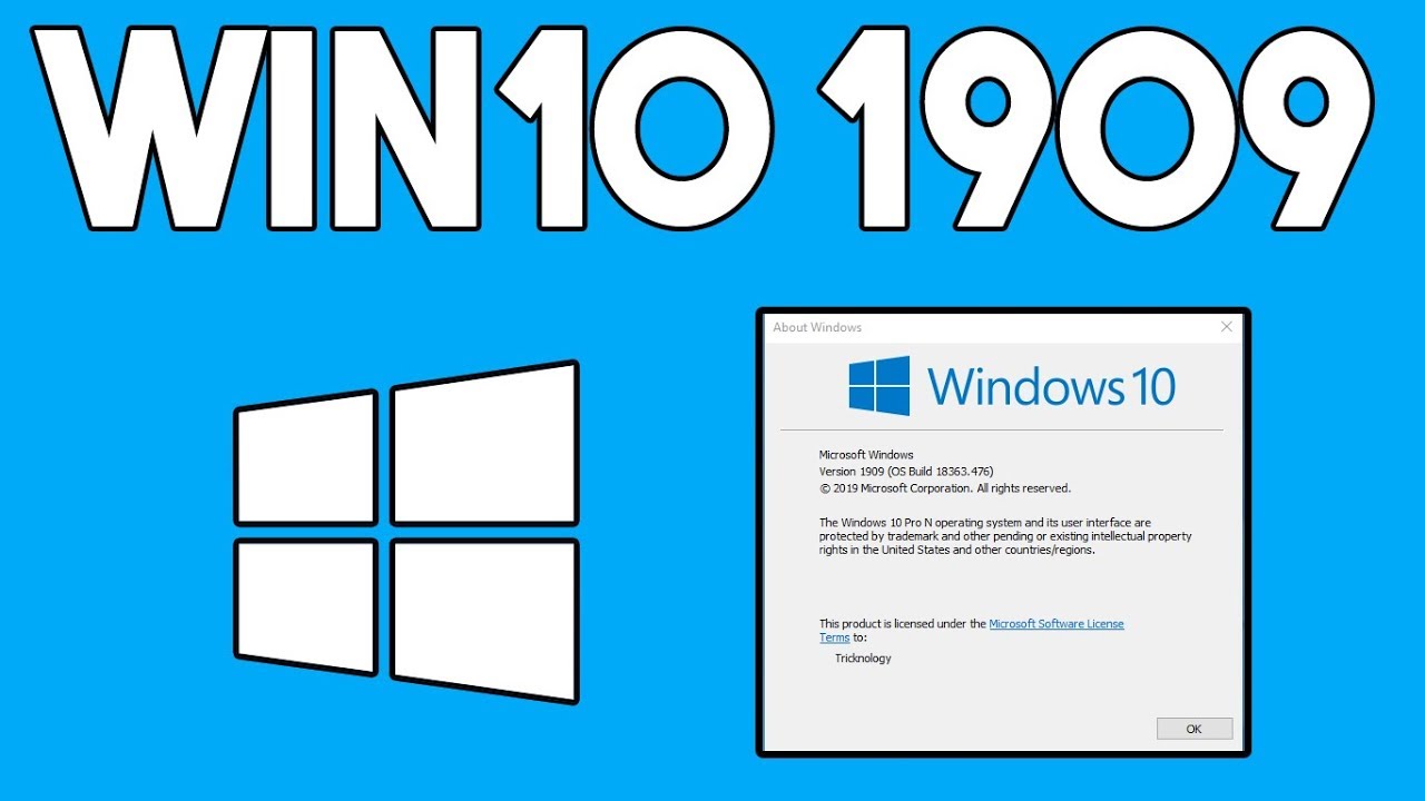 Как обновить Windows 10 до версии 1909