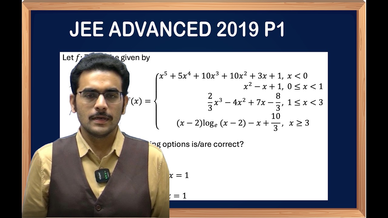 JEE ADVANCED FUNCTION PYQ 2019 Paper 1