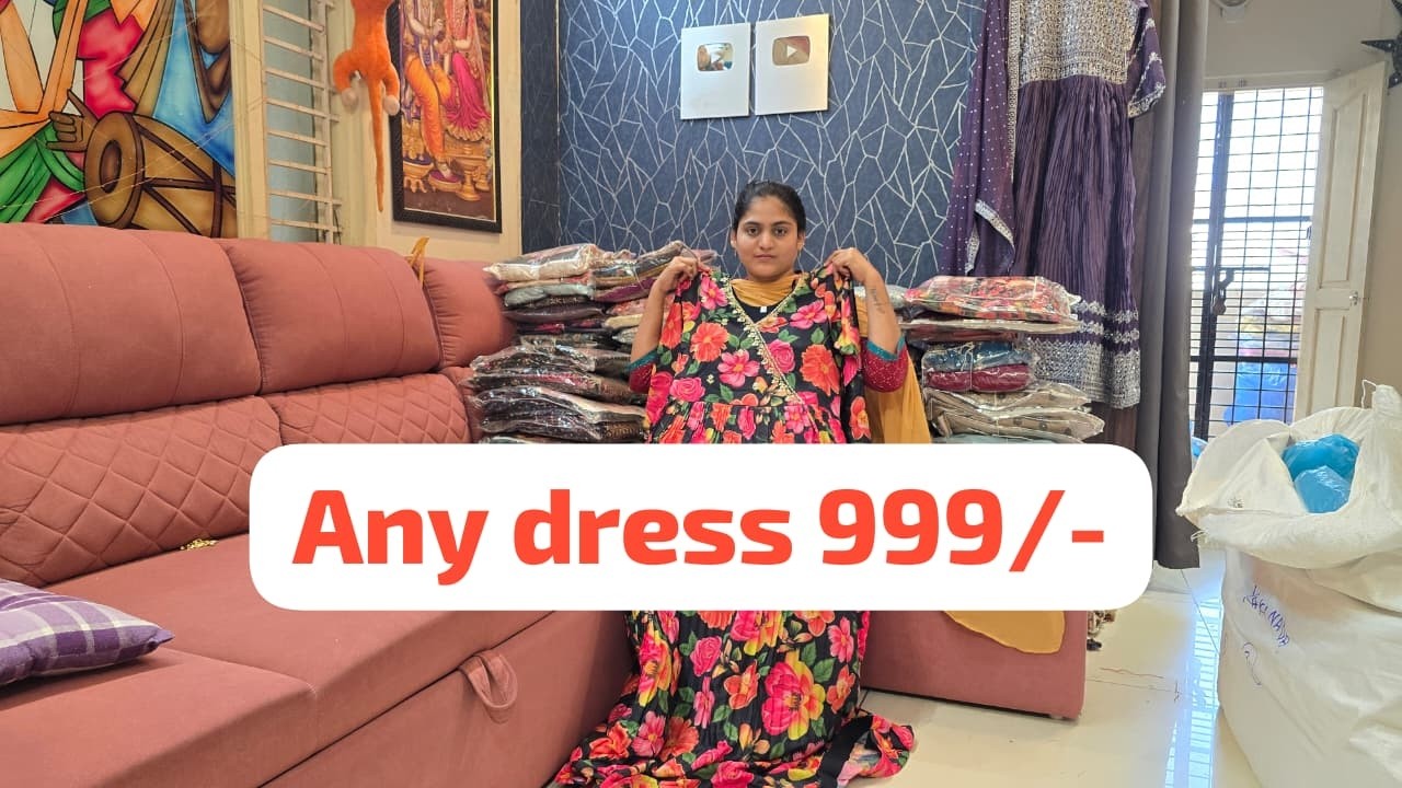 🔴Live, Rs.3,000/- Worth Dress @999/-, Order 7396265306