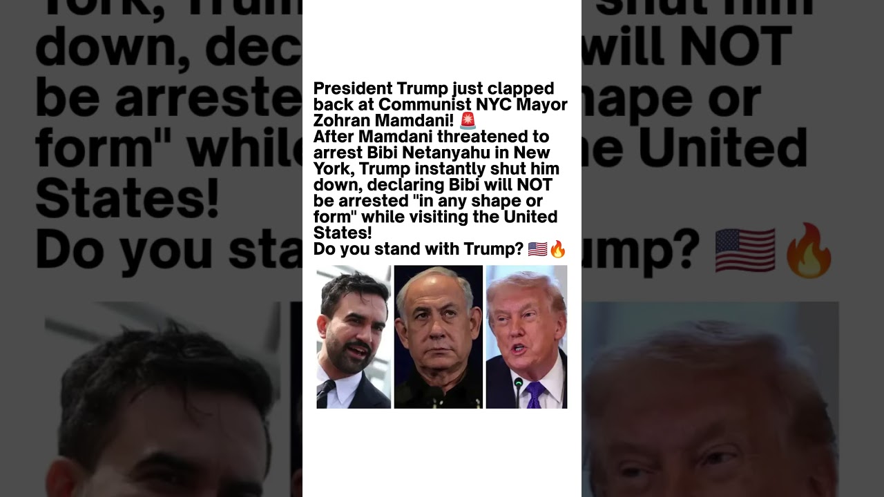 Trump Responds to Zohran Mamdani Comments 🚨