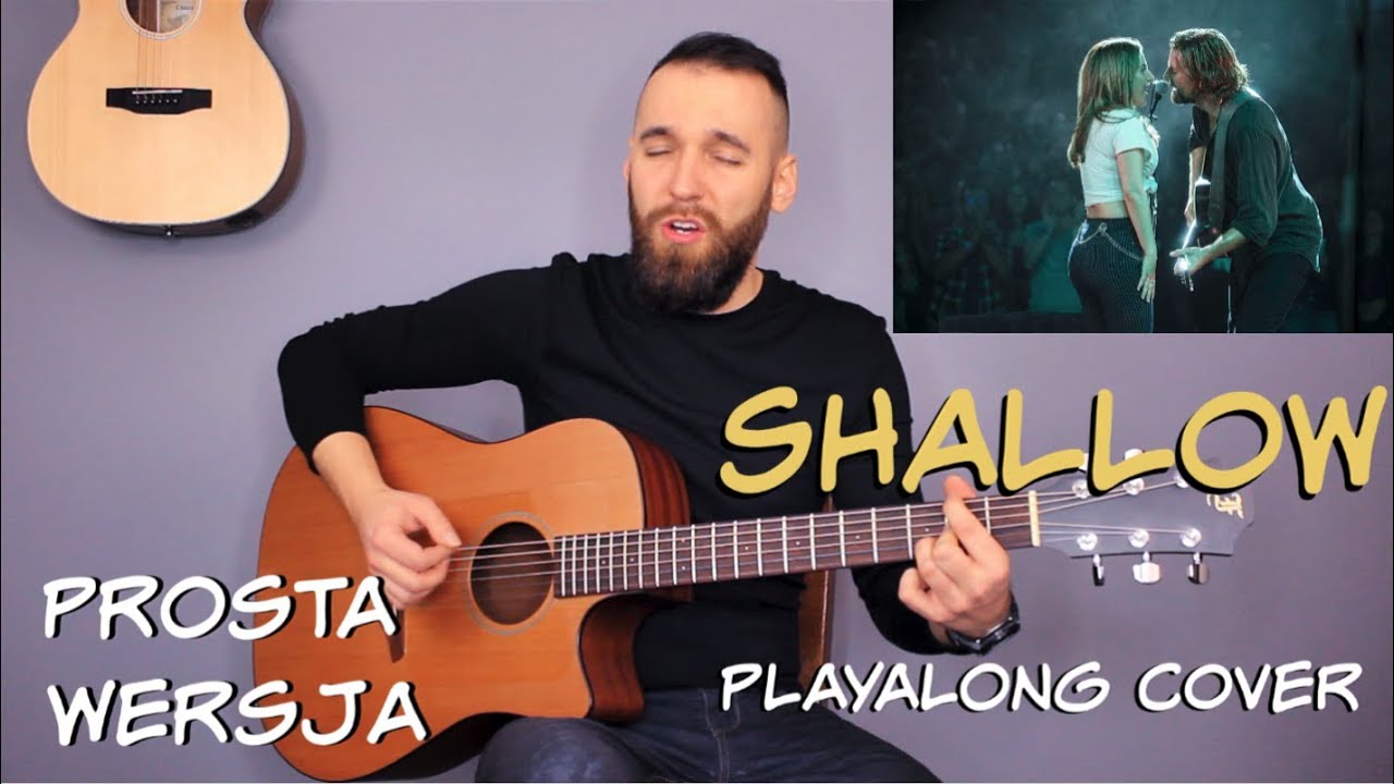 Lady Gaga, Bradley Cooper - Shallow | Cover Gitara | Prosta wersja