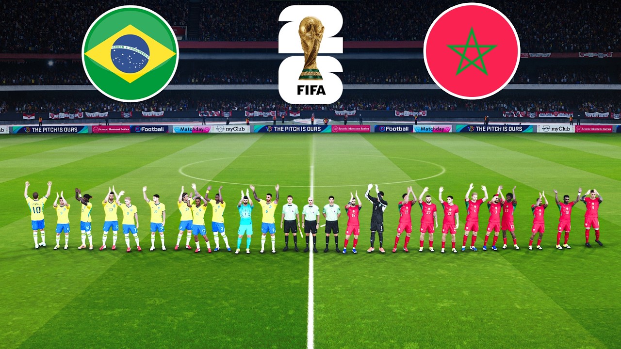 Brazil vs Morocco - 13 June FIFA World Cup 2026 | Full Match Gameplay