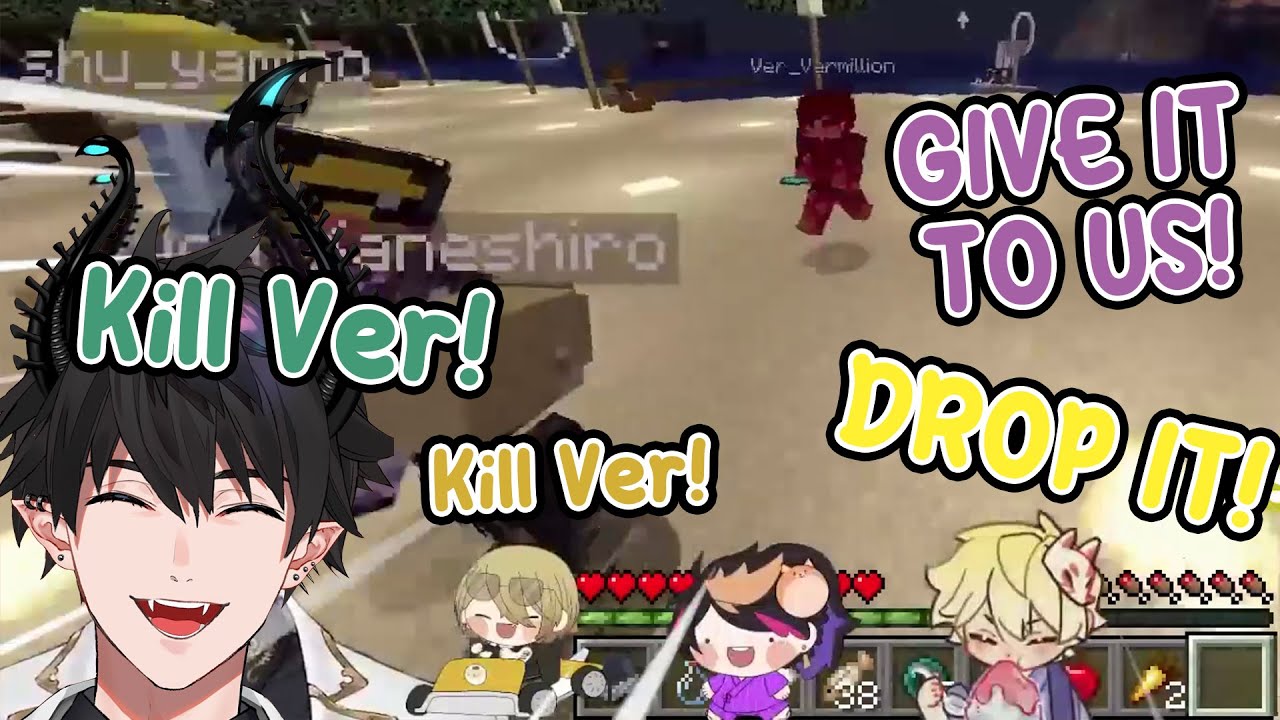 Aussie Bois (+Shu) having fun in NIJI Minecraft Summer Ferstival | NIJISANJI EN Clips
