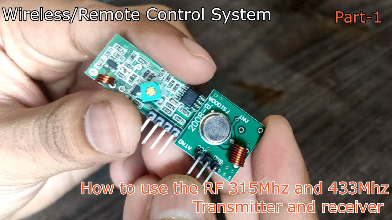 How to use 433 and 315MHz pair | RF | Wireless | Remote Control Systems |  Home Automation