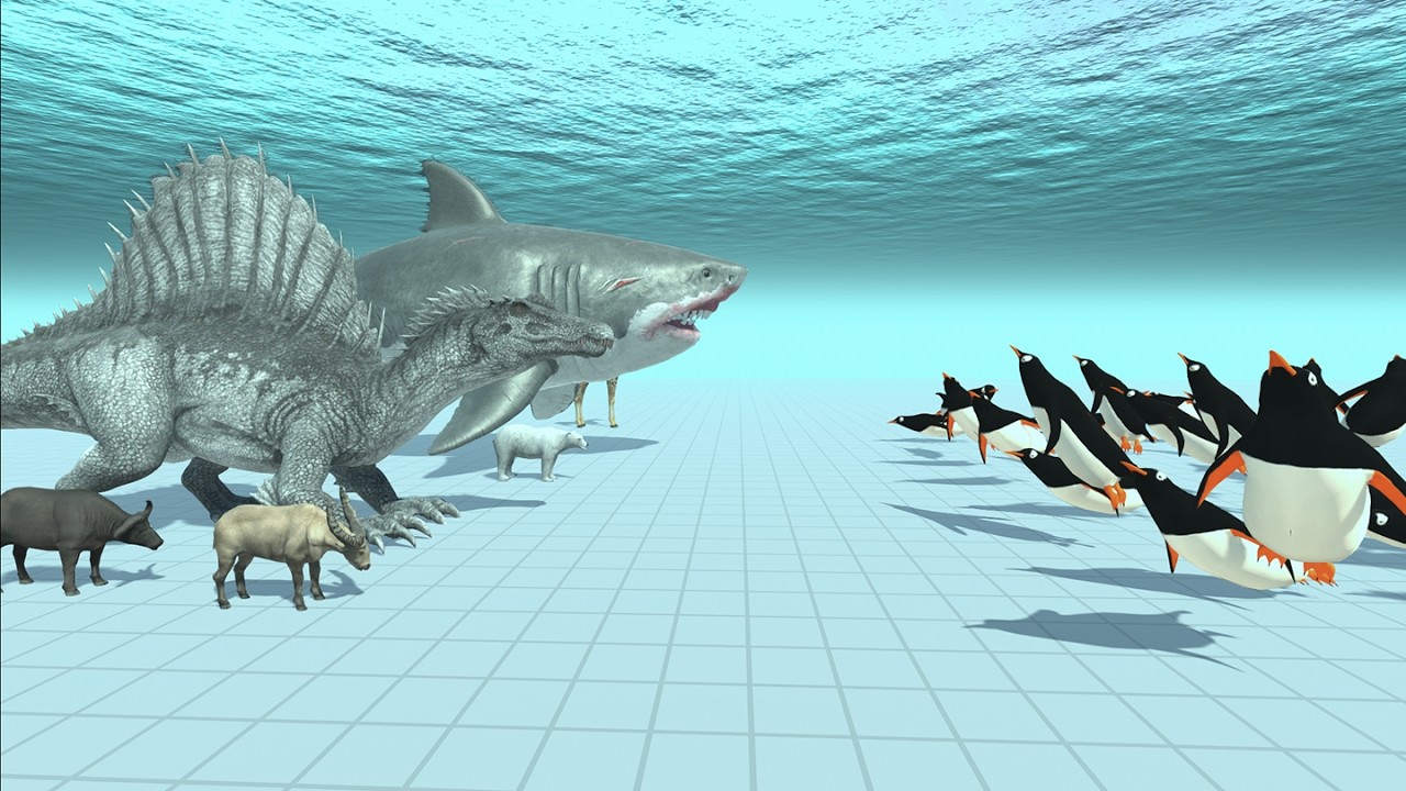 Can Quantity Give an Advantage Over Size Dinosaurs, Aquatics, Animals VS Penguins in ARBS