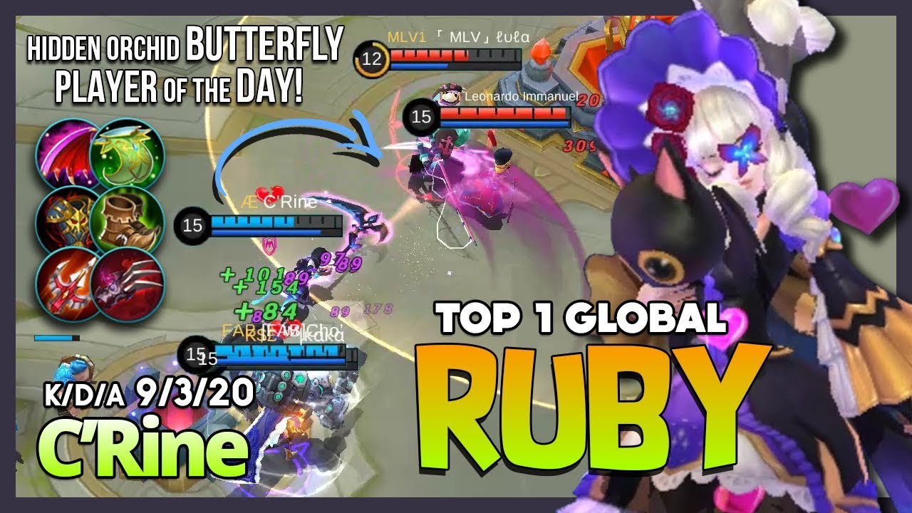 Fanny? Harley? Gusion? So What? I Can Catch Them! C'Rine Top 1 Global Ruby ~ Mobile Legends