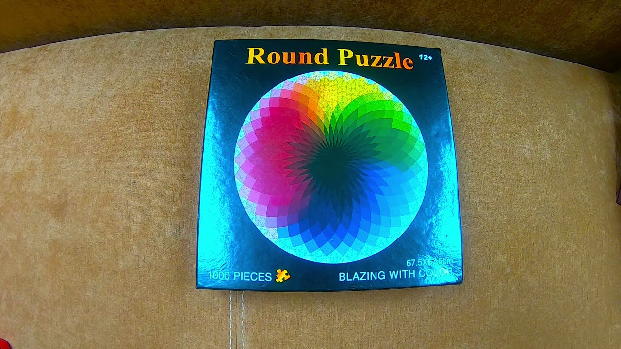 Time Lapse Round Puzzle Blazing with color 1000