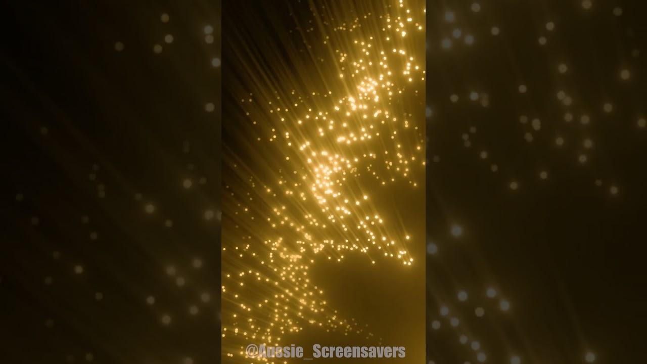 Moving Golden Particles Floating in Space Screensaver | #short #shorts #shortvideo #shortsvideo