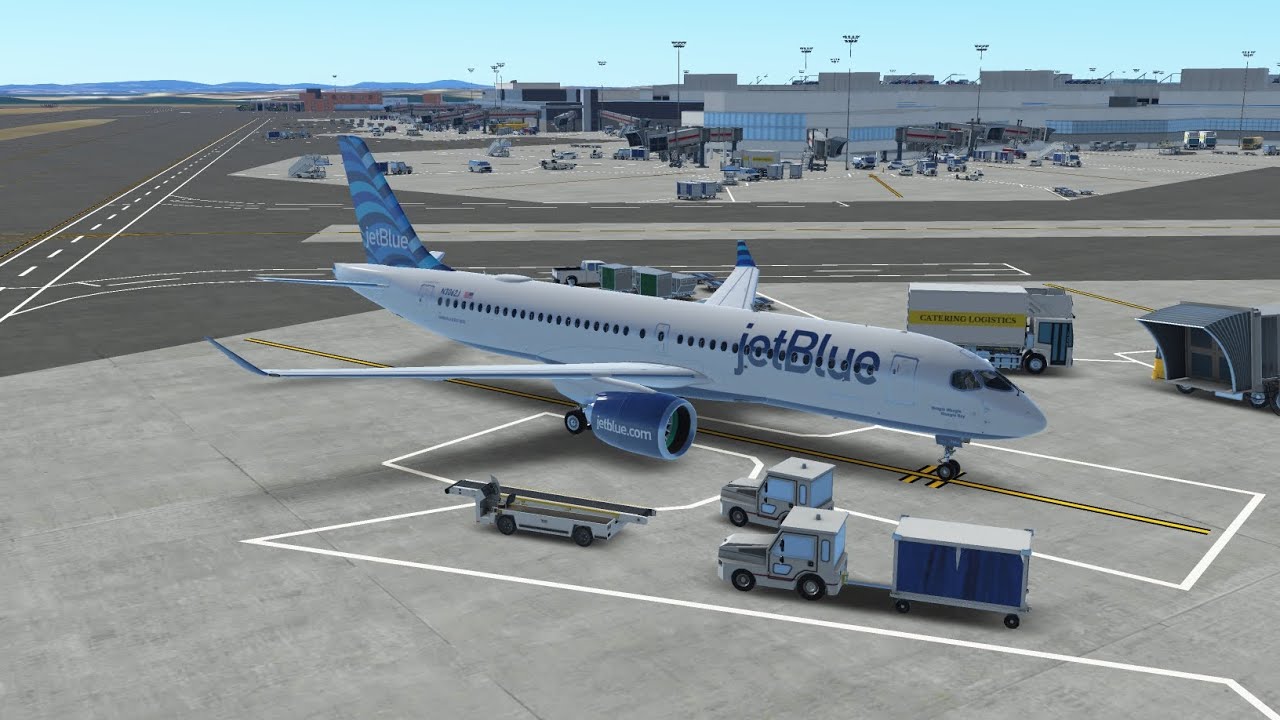 jetBlue (JBU1855) Airbus A220-300 Boston-Washington/Reagan (River Visual Runway 19)