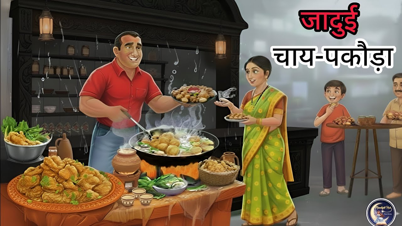 गाँव की जादुई चाय और पकौड़ों का राज moral story in hindi || bacho ki khani || moonlight hub 99 