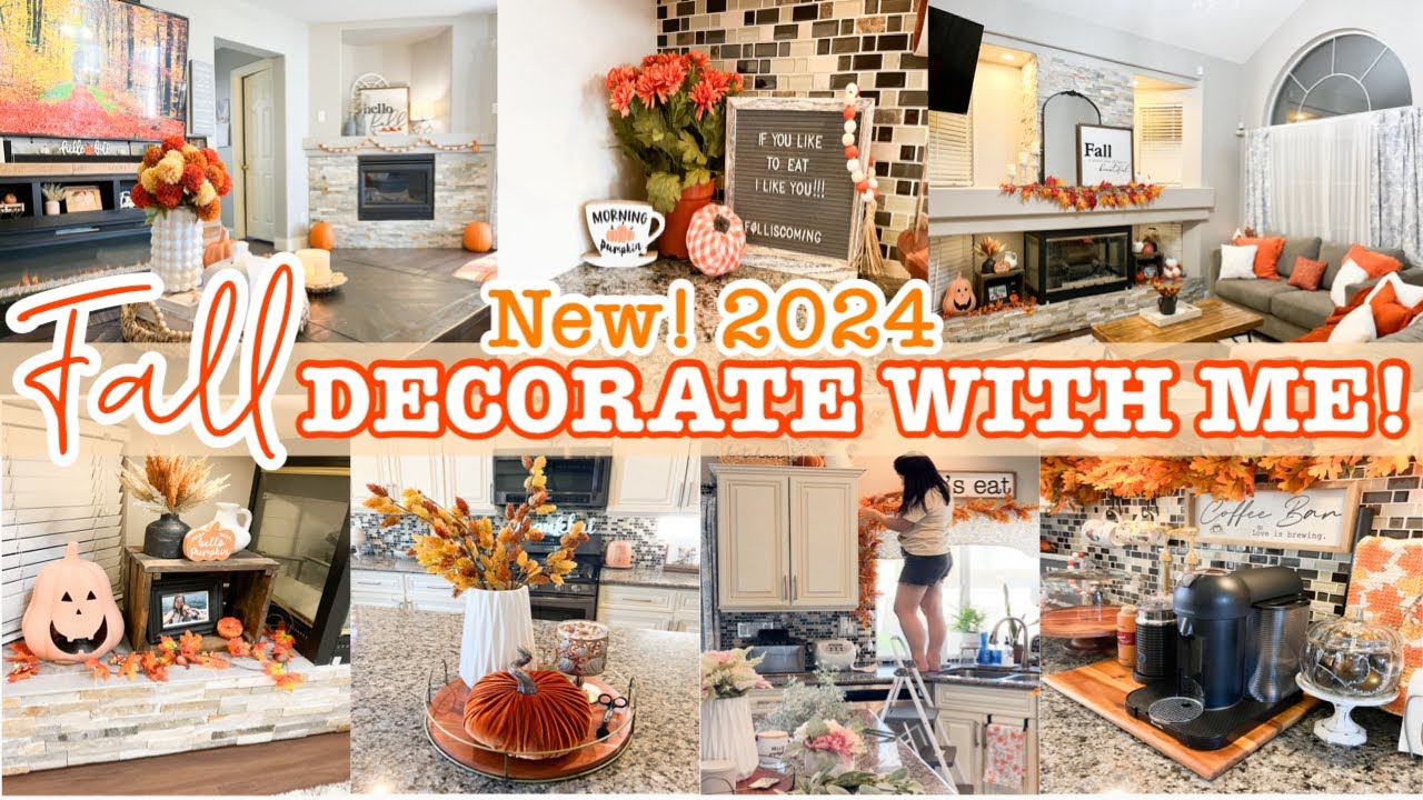 COZY FALL DECORATING IDEAS 2024 | FALL CLEAN AND DECORATE WITH ME | SELLE DESHIRO FALL DECOR 🍂
