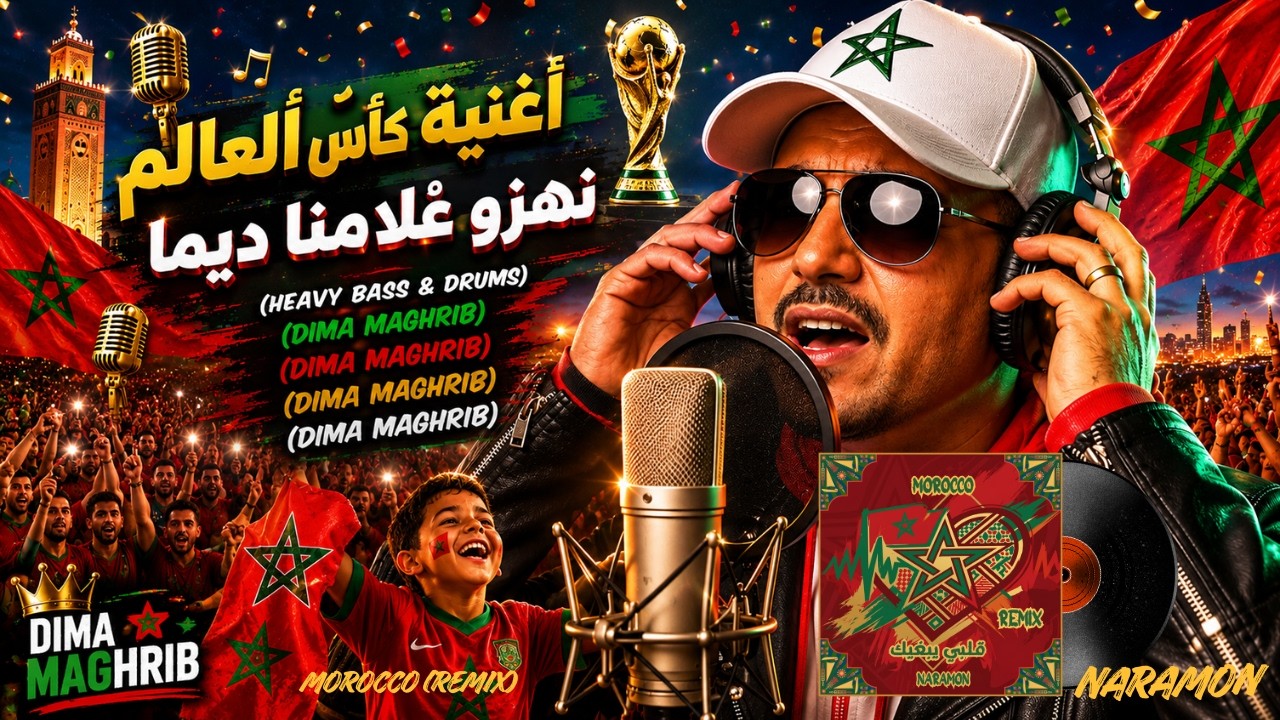 قلبي يبغيك Morocco Remix أغنية كأس العالم 2026 الرسمية للجماهير المغربية | NARAMON #المغرب #naramon