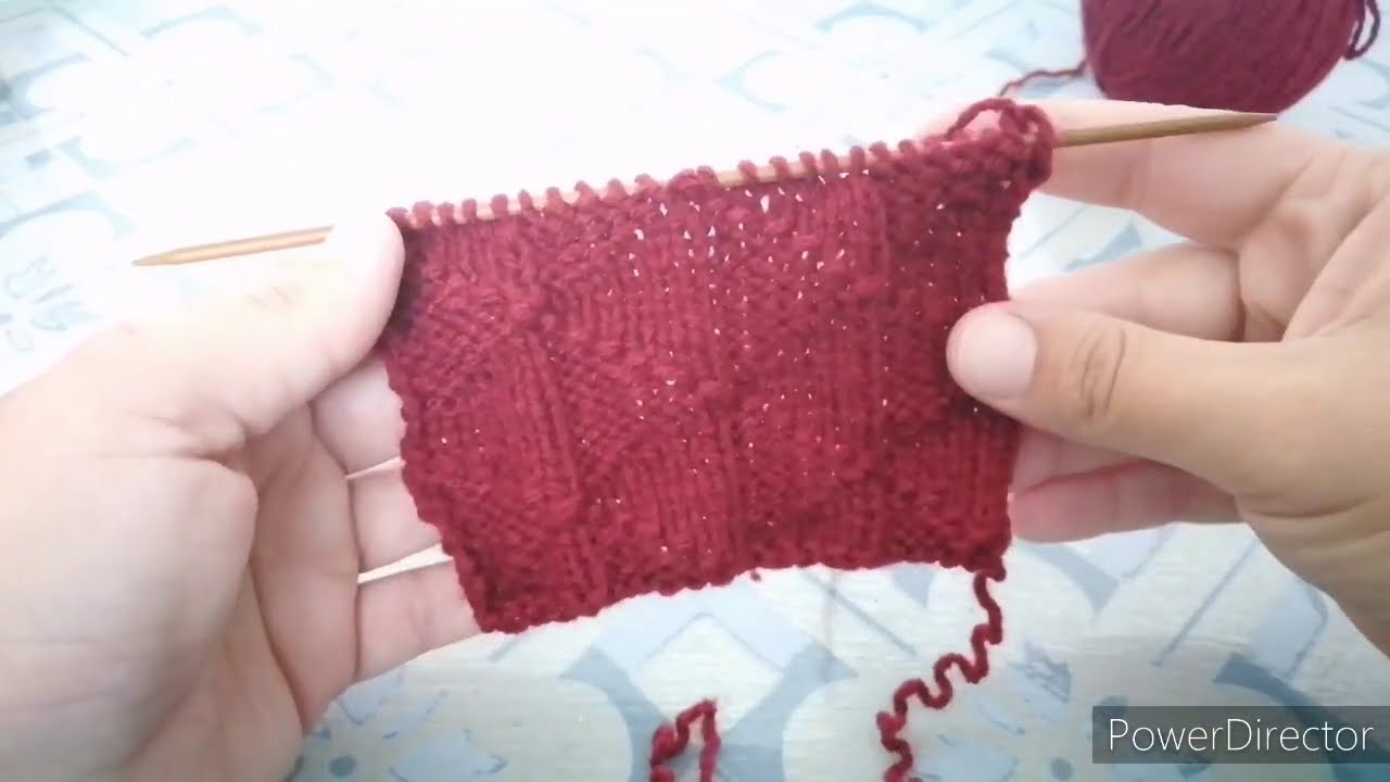 Tuto tricot point fantaisie : flying geese stitch