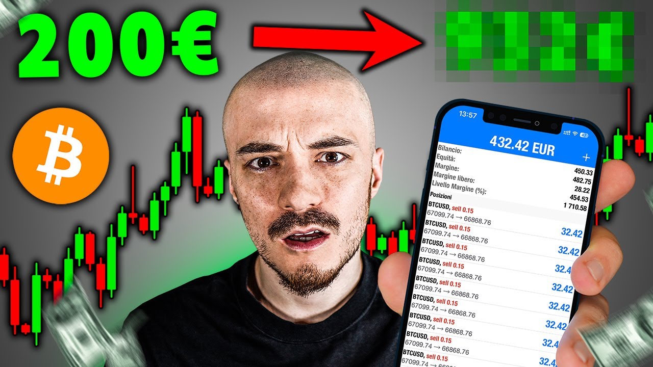HO PROVATO A FARE TRADING CRYPTO CON 200&euro; PER 24H  📊  Trading Online Bitcoin Challenge