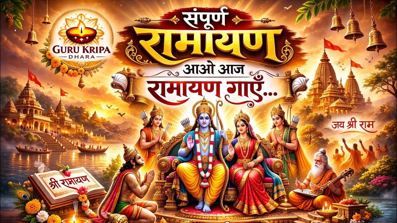 आओ आज रामायण गाएँ | सम्पूर्ण रामायण कथा भजन | Jai Shri Ram | Full Ramayan Song