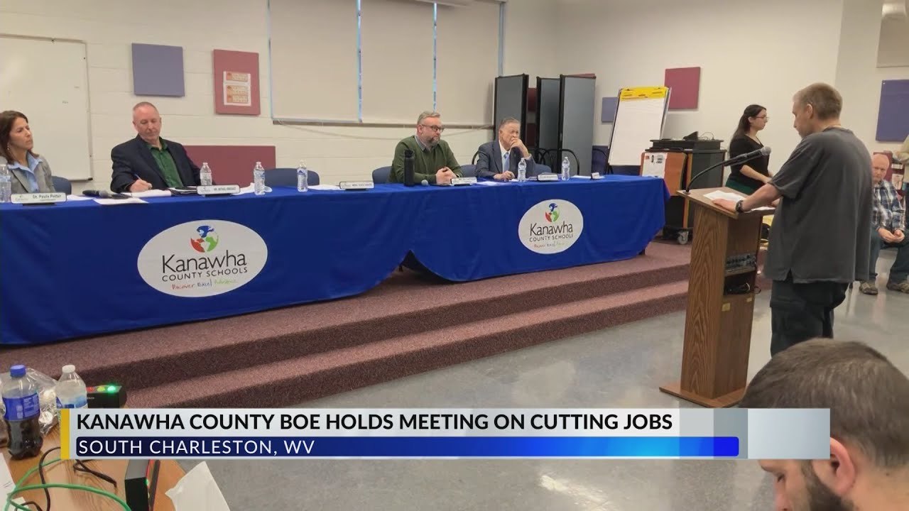 Kanawha County Schools employees voice concerns over jobs being cut for next school year