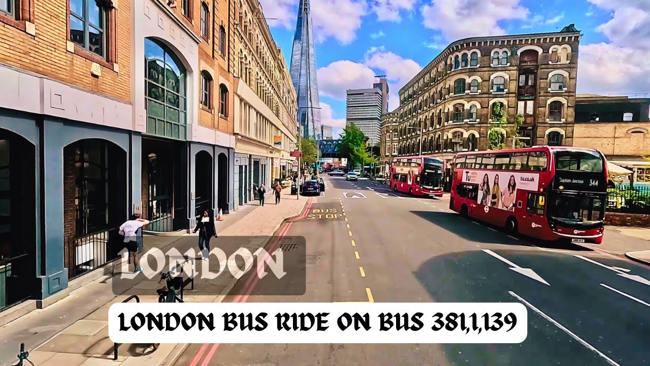 South to North London Bus Ride via Waterloo Bridge