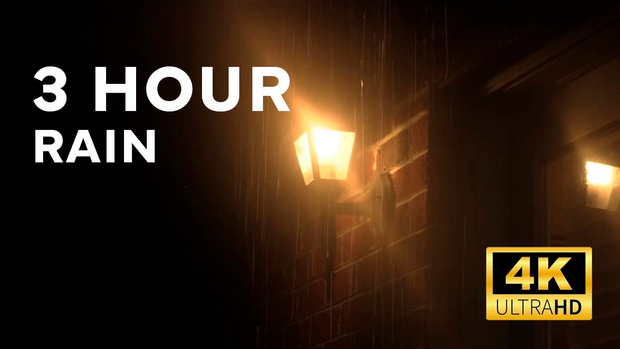 3 Hours Rain on Window 🌧️ Relaxing Rain Sounds for Sleep & Study (No Music)
