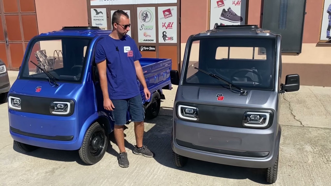 Elektrická pracovná štvorkolka Enerbike Pickup Cargo