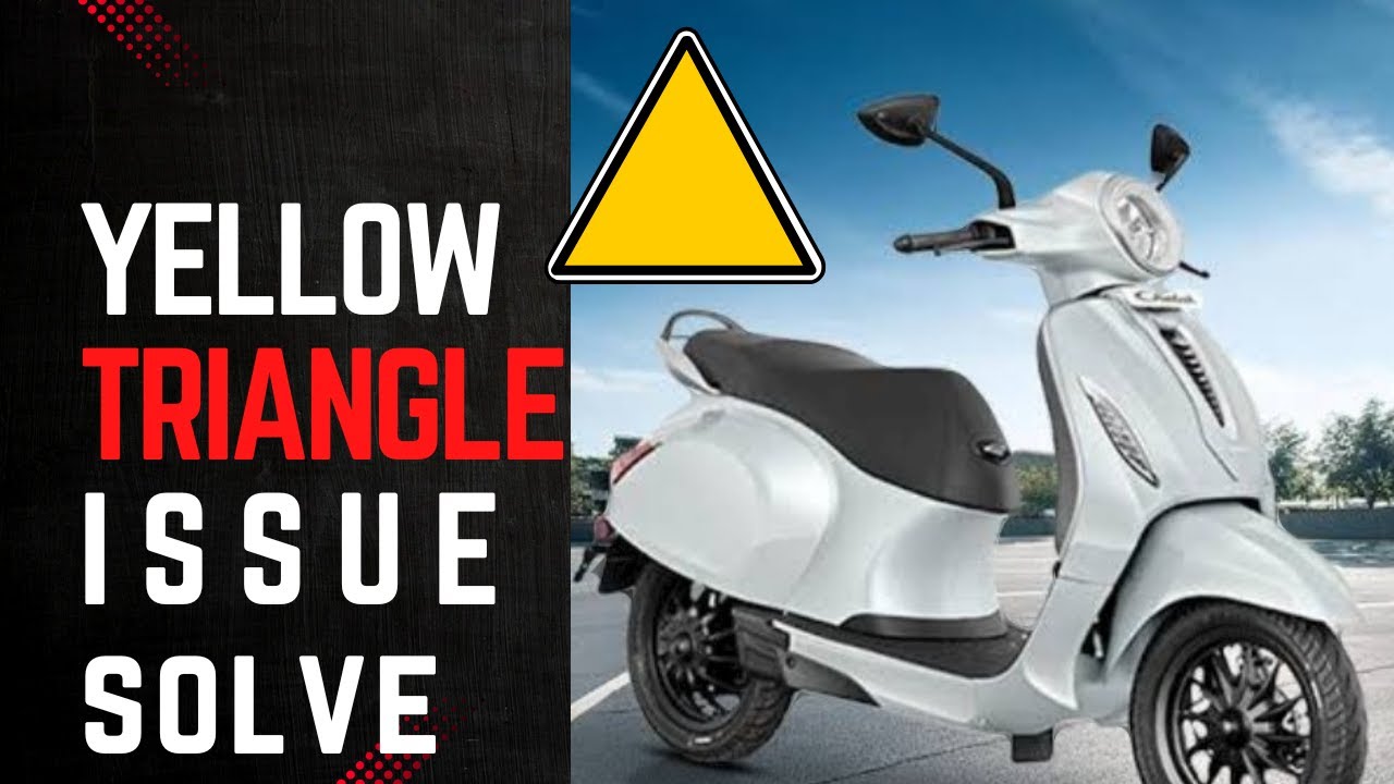 BAJAJ CHETAK 2903 YELLOW LIGHT TRIANGLE ISSUE ⚠️ solve