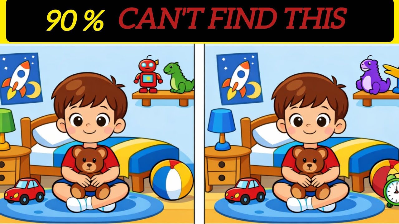 Spot The Difference Brain Training | If You Solve This Puzzle You are Genius ! #trending #video #12