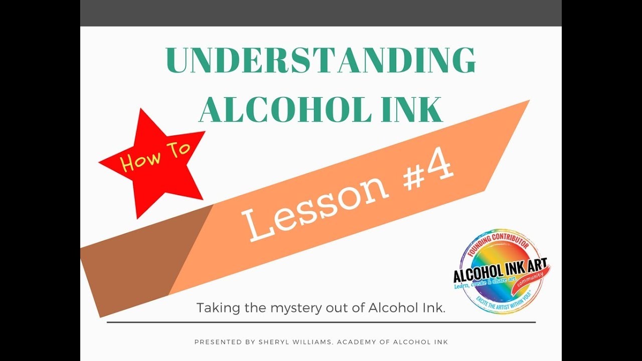 Understanding Alcohol Ink Lesson #4 Dabbing
