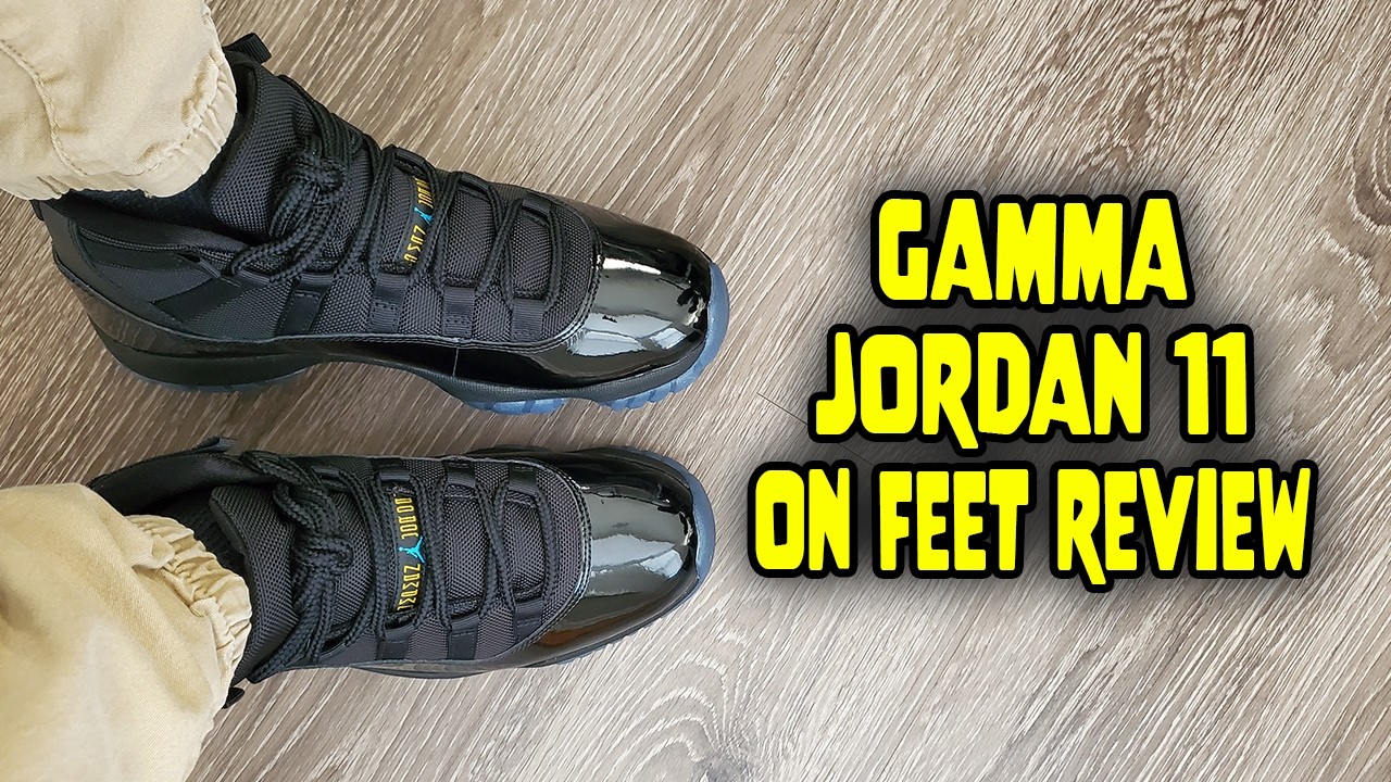 Обзор кроссовок Air Jordan 11 Retro Gamma на ногах (CT8012 047)