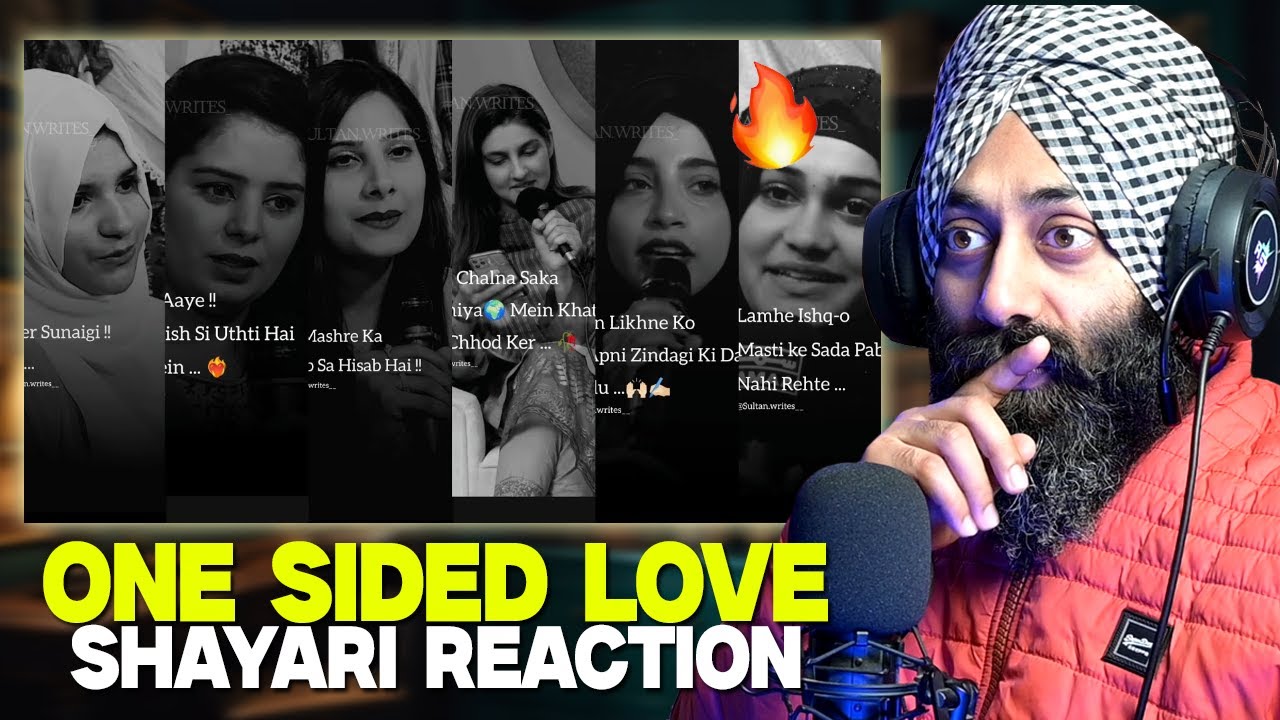 One Sided Love Story Shayari - Female Version - Reaction by Sanmeet Singh | PRTV Extra