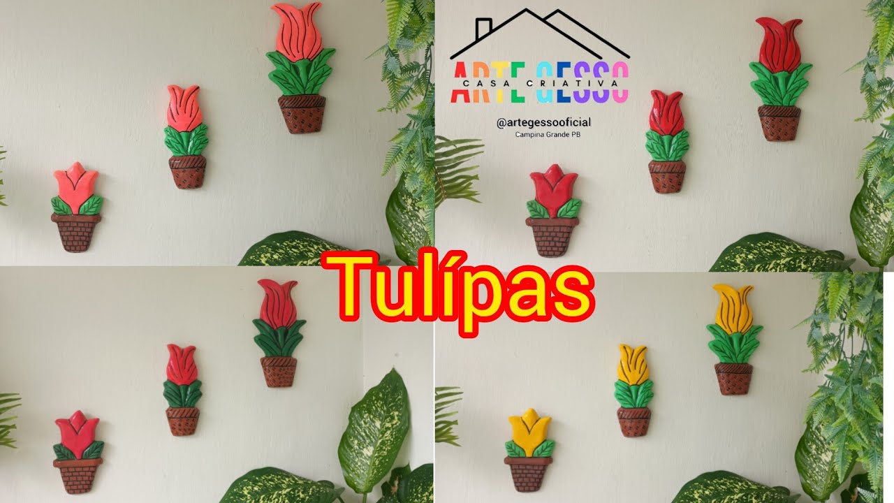 Tulipa 🌷🌷 CASA CRIATIVA ARTE GESSO