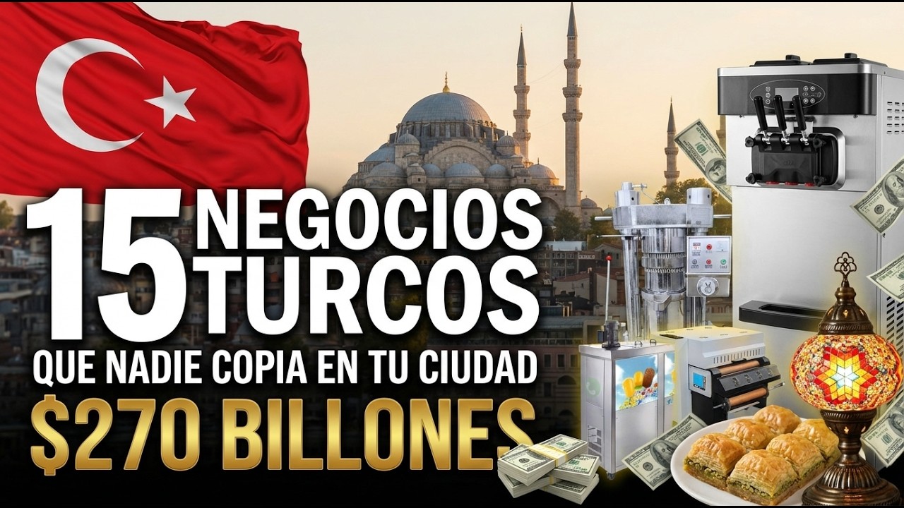 15 NEGOCIOS TURCOS que Puedes Empezar con MÁQUINAS BARATAS 🇹🇷 Turquía Exporta $270 MIL MILLONES