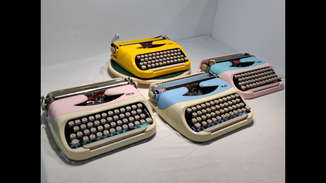 Custom Royal Royalite Typewriters Compared with other Ultra Portable Models