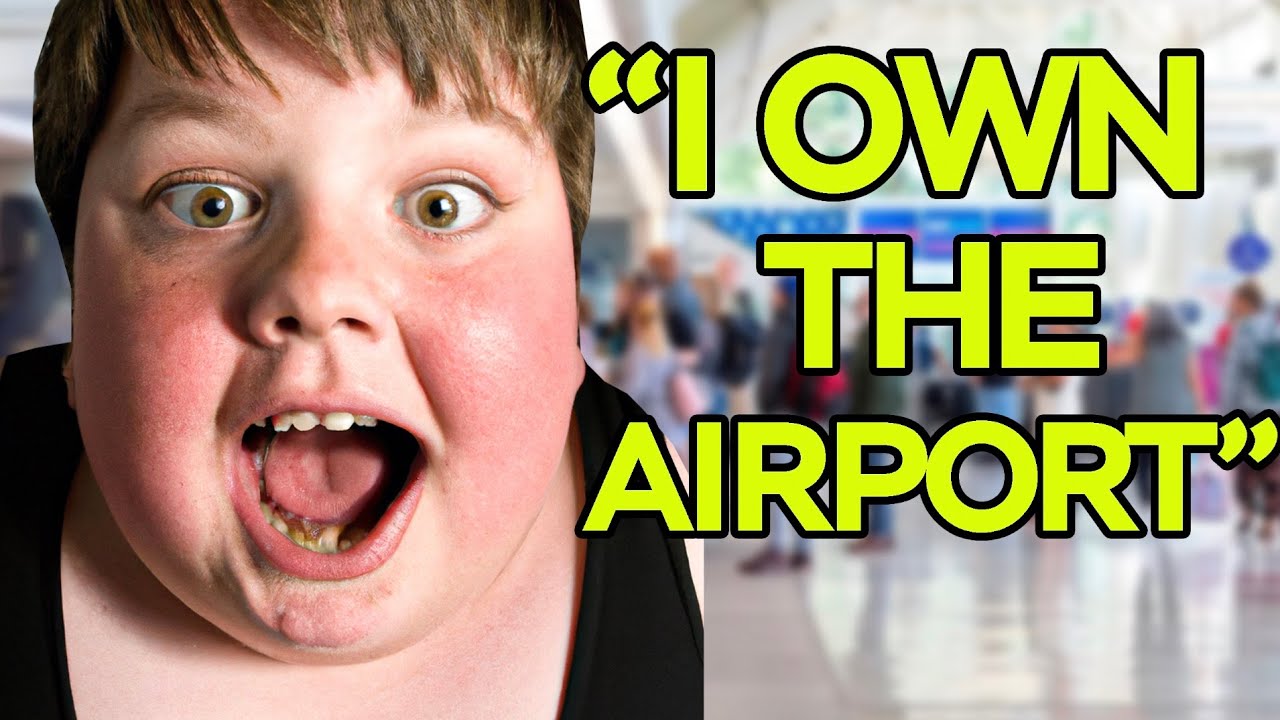 spoiled rich kid gets KICKED OUT of the airport...