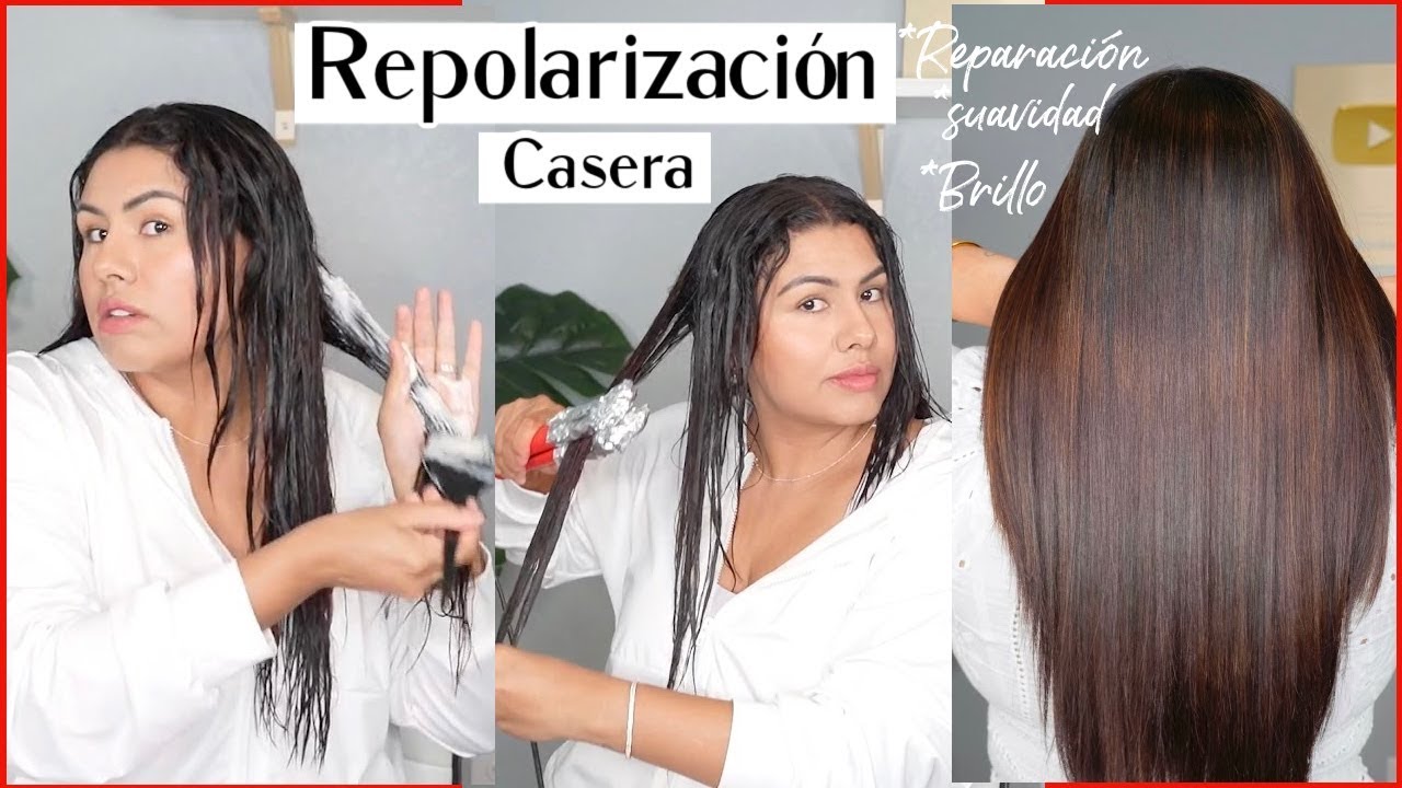 REPOLARIZACIÓN CAPILAR CASERA PASO A PASO| CABELLO SANO AL INSTANTE
