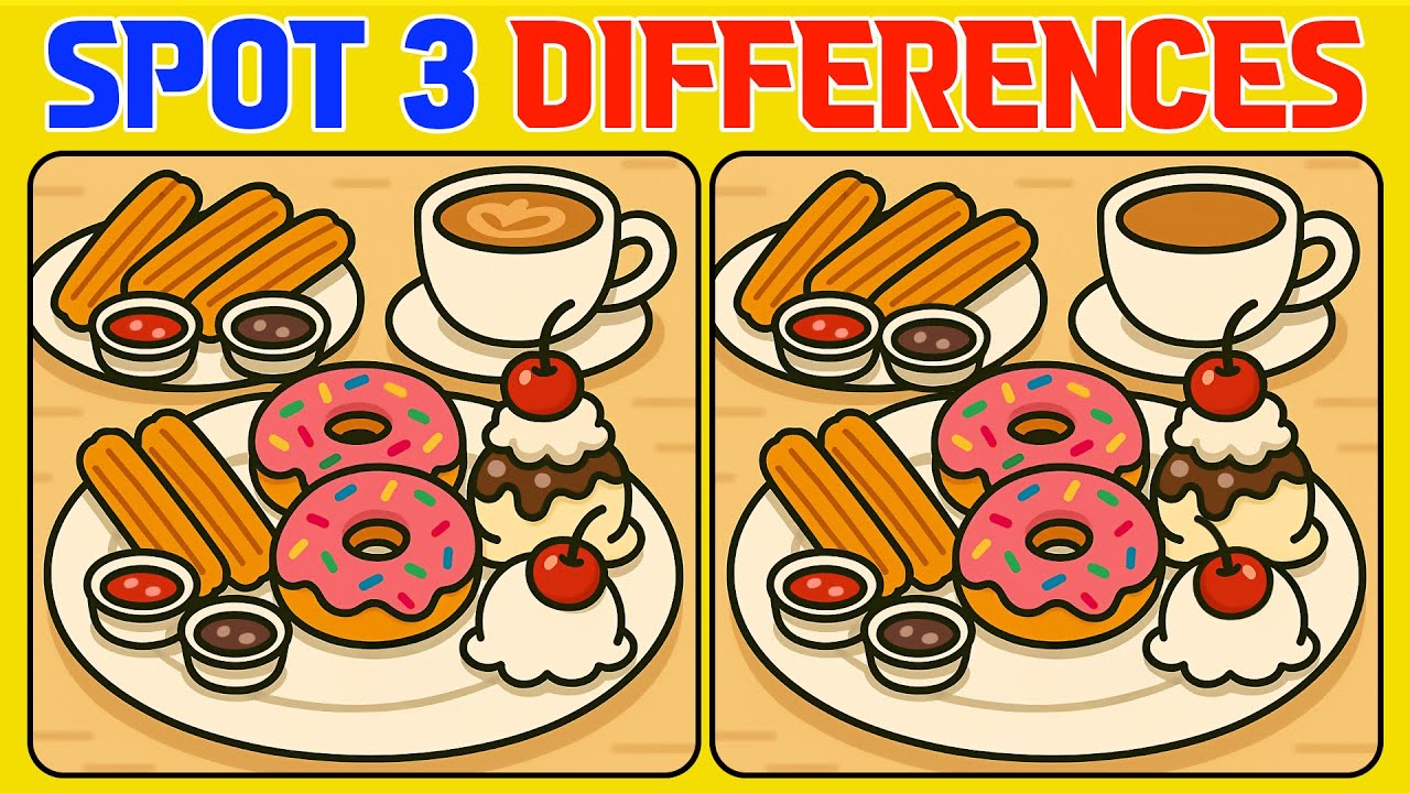 A Fun, Easy Spot the Difference, 5 Quick Puzzles (Normal)