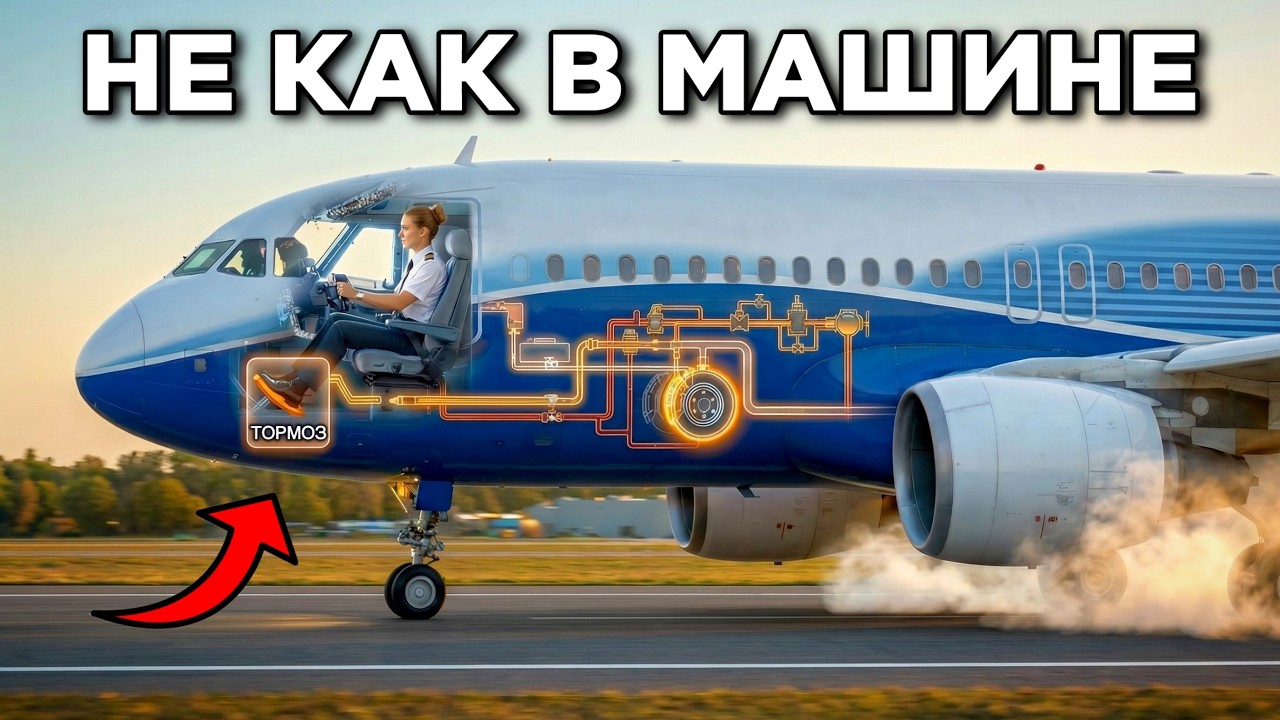 Почему самолётные шины Не Накачивают ВОЗДУХОМ?