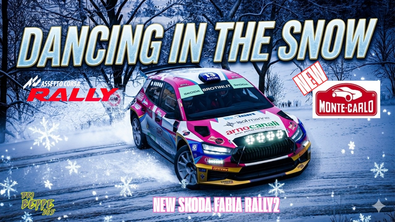 Assetto Corsa Rally New Car Skoda Fabia Rally 2 & New Stage Monte-Carlo Rally...pure sound