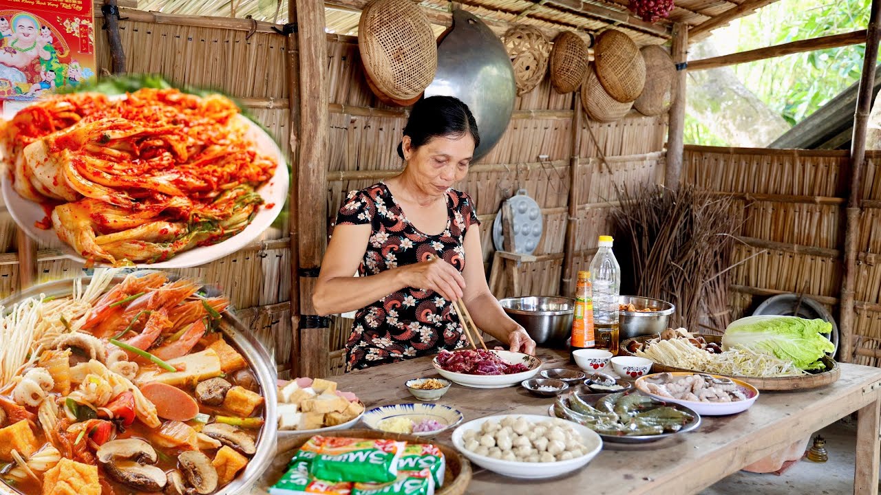Lẩu Kim Chi Hản Sản - Bữa Ăn Gia Đình Sau Ngày Tết Bắt Đầu Mùa Gặt Mới | KBMQ T178