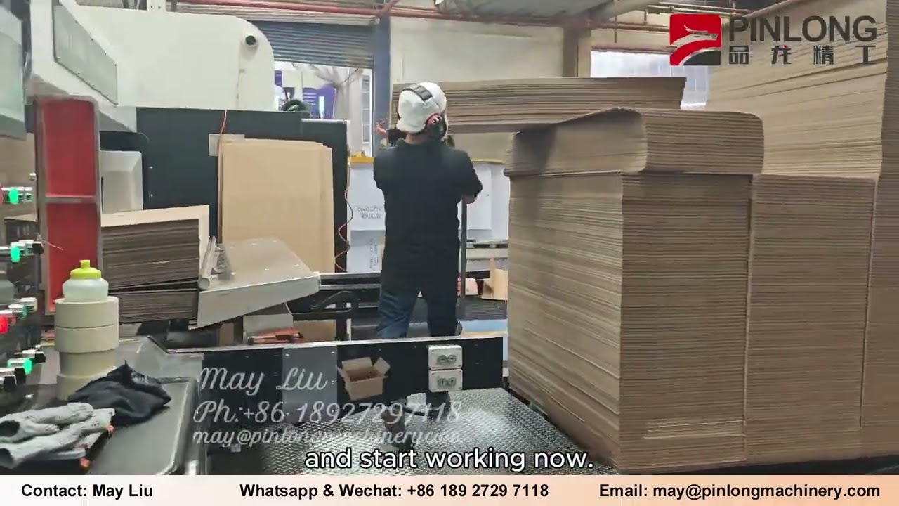 PinLong Corrugated carton production line FFG Flexo Folder Gluer RDC Rotary Die Cutting Machine