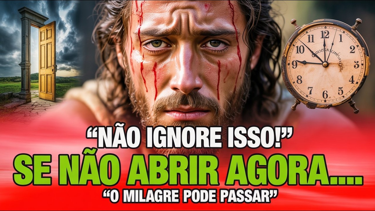 DEUS DIZ: FILHO, SE NÃO ABRIR AGORA TEU MILAGRE PODE PASSAR ....